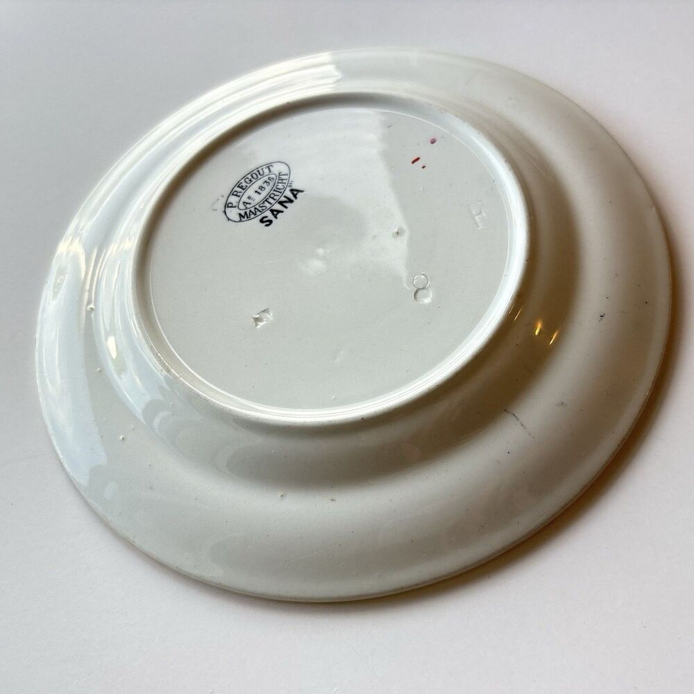 Set of 3 Antique Petrus Regout Maastricht "Sana" Plates – Dutch Transferware - Picture 5 of 16